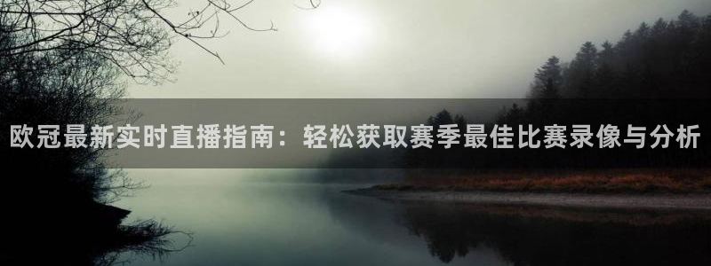 nba火凤直播：欧冠最新实时直播指南：轻松获取赛季最佳比赛录像与分析
